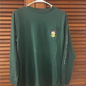Vineyard Vines Christmas Green Long Sleeve Shirt Youth XL